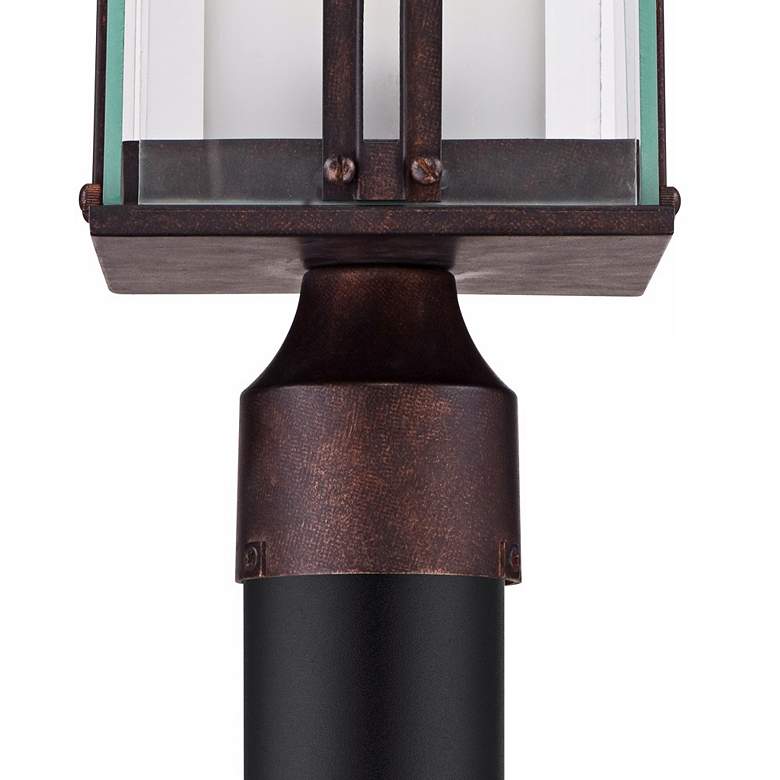 Image 4 Fallbrook Collection 15 3/4 inch High Bronze Outdoor Post Light more views