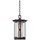 Fallbrook Collection 15 3/4"H Bronze Outdoor Hanging Light