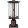 Fallbrook Collection 15 3/4"H Bronze Post Light with Pier Mount