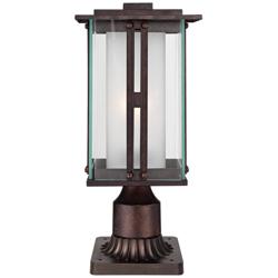 Fallbrook Collection 15 3/4&quot;H Bronze Post Light with Pier Mount
