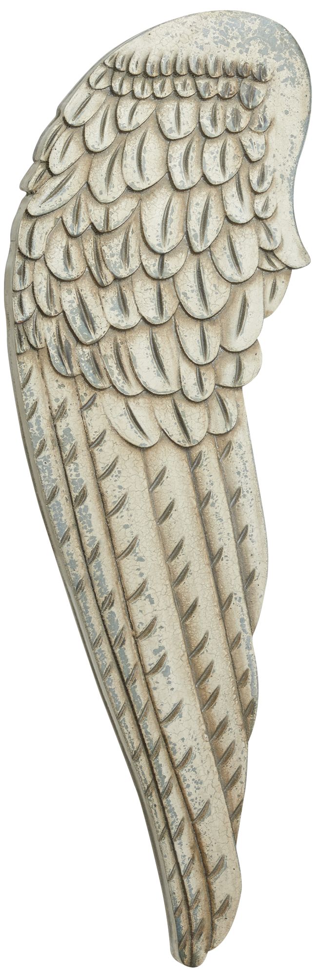 Image 2 Fallen 40 1/2" High Distressed White Wood Wall Art Set of 2 more views