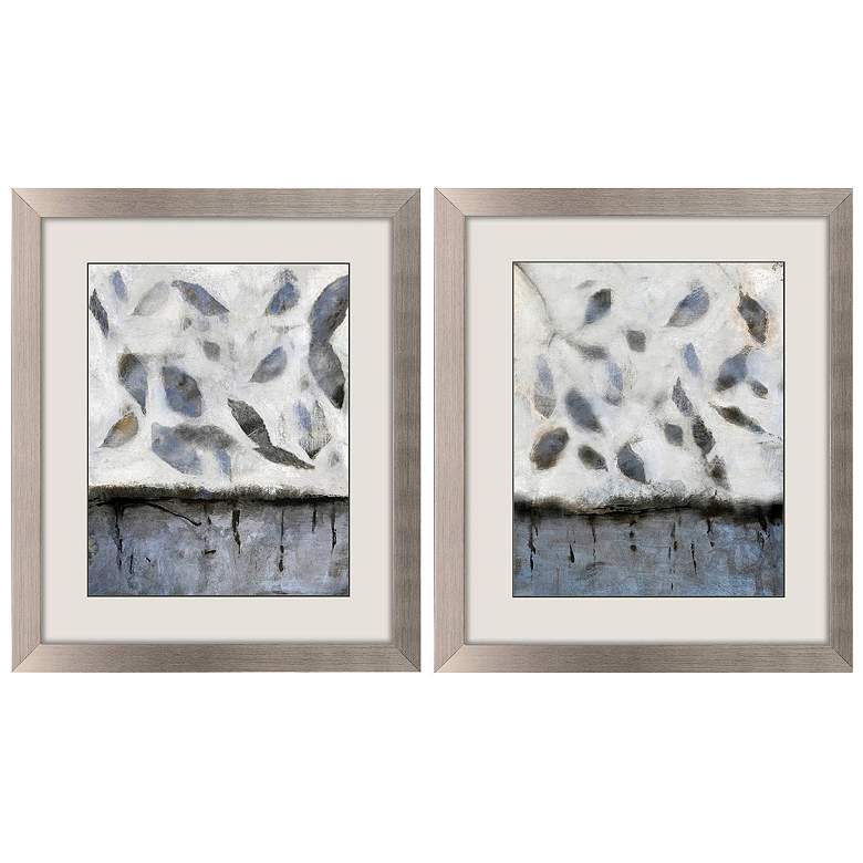 Image 1 Falling Up 24"W x 28"H Blue Framed Art Set of 2