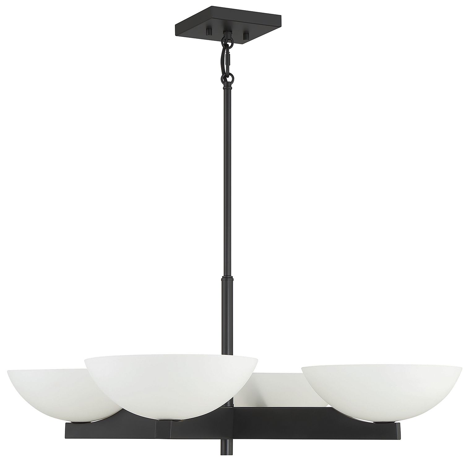 Image 2 Fallon 4-Light Chandelier in Matte Black more views
