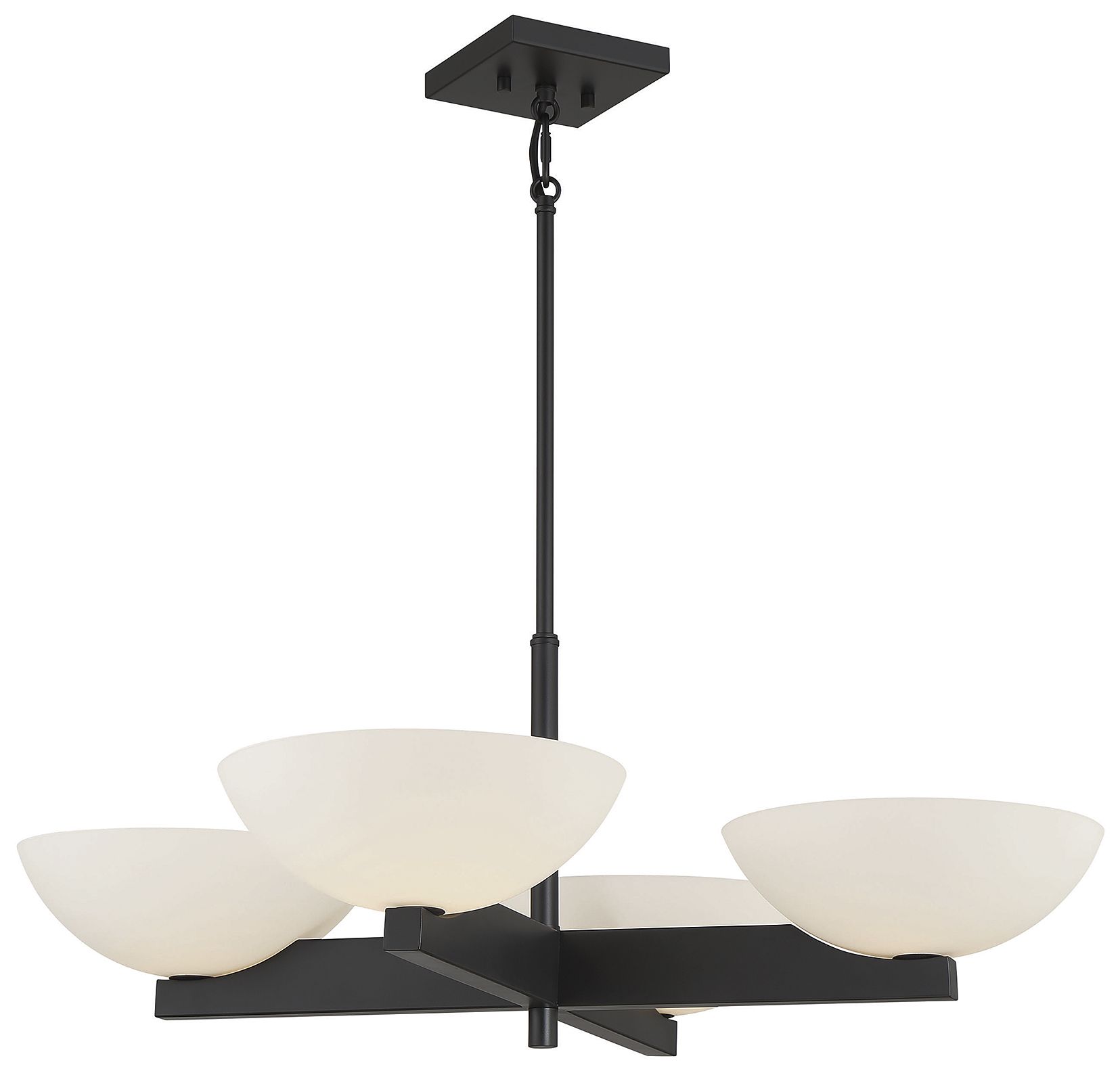 Image 3 Fallon 4-Light Chandelier in Matte Black more views