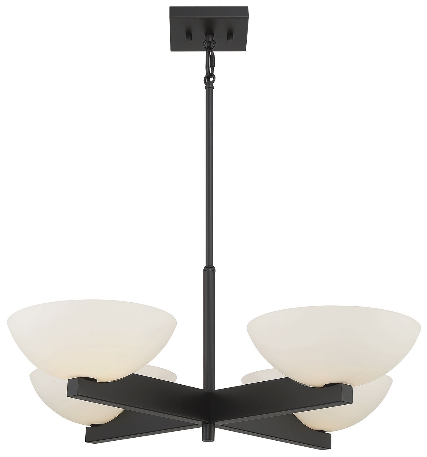 Image 5 Fallon 4-Light Chandelier in Matte Black more views