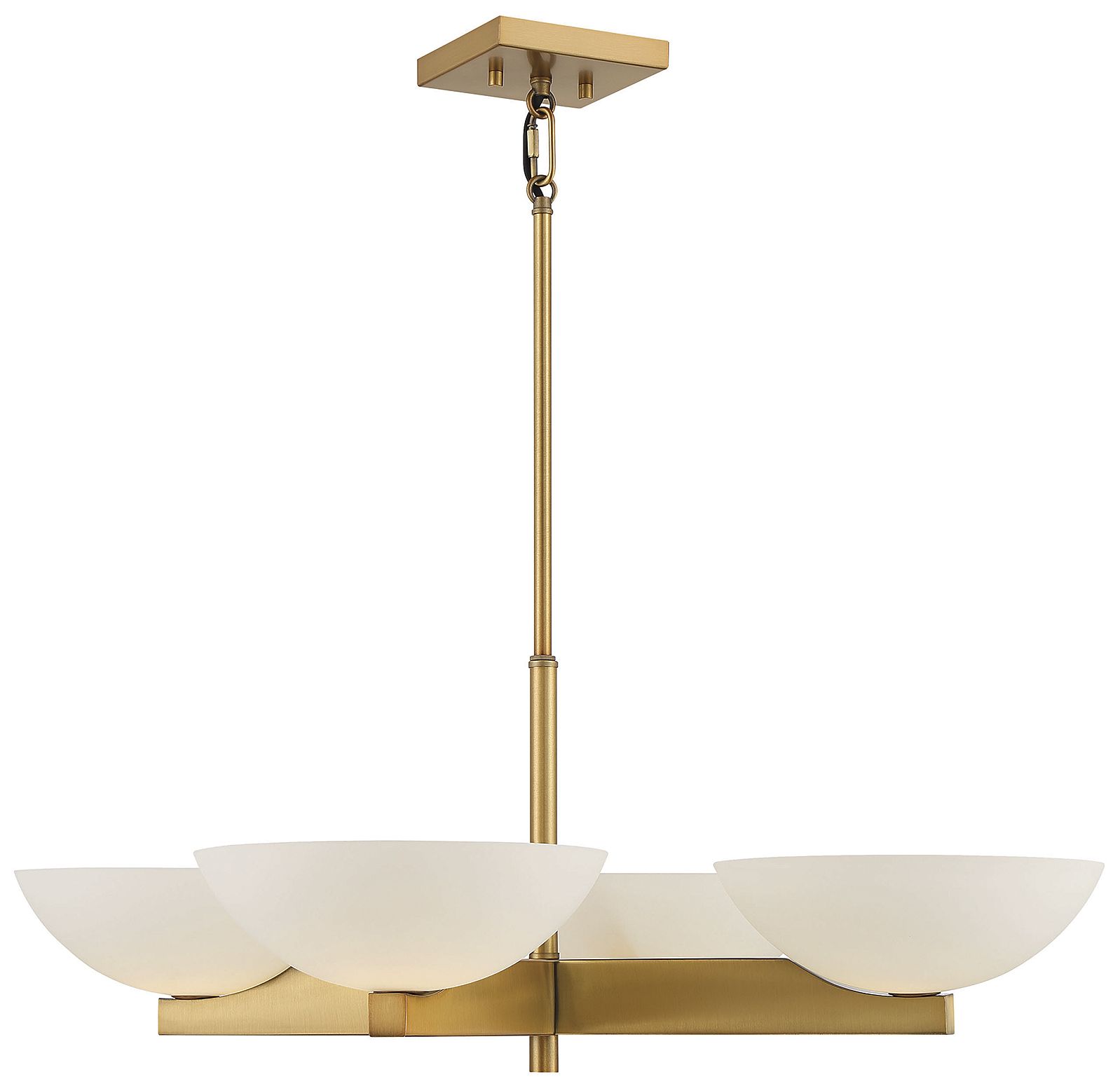 Thumbnail1 of Fallon 4-Light Chandelier in Warm Brass