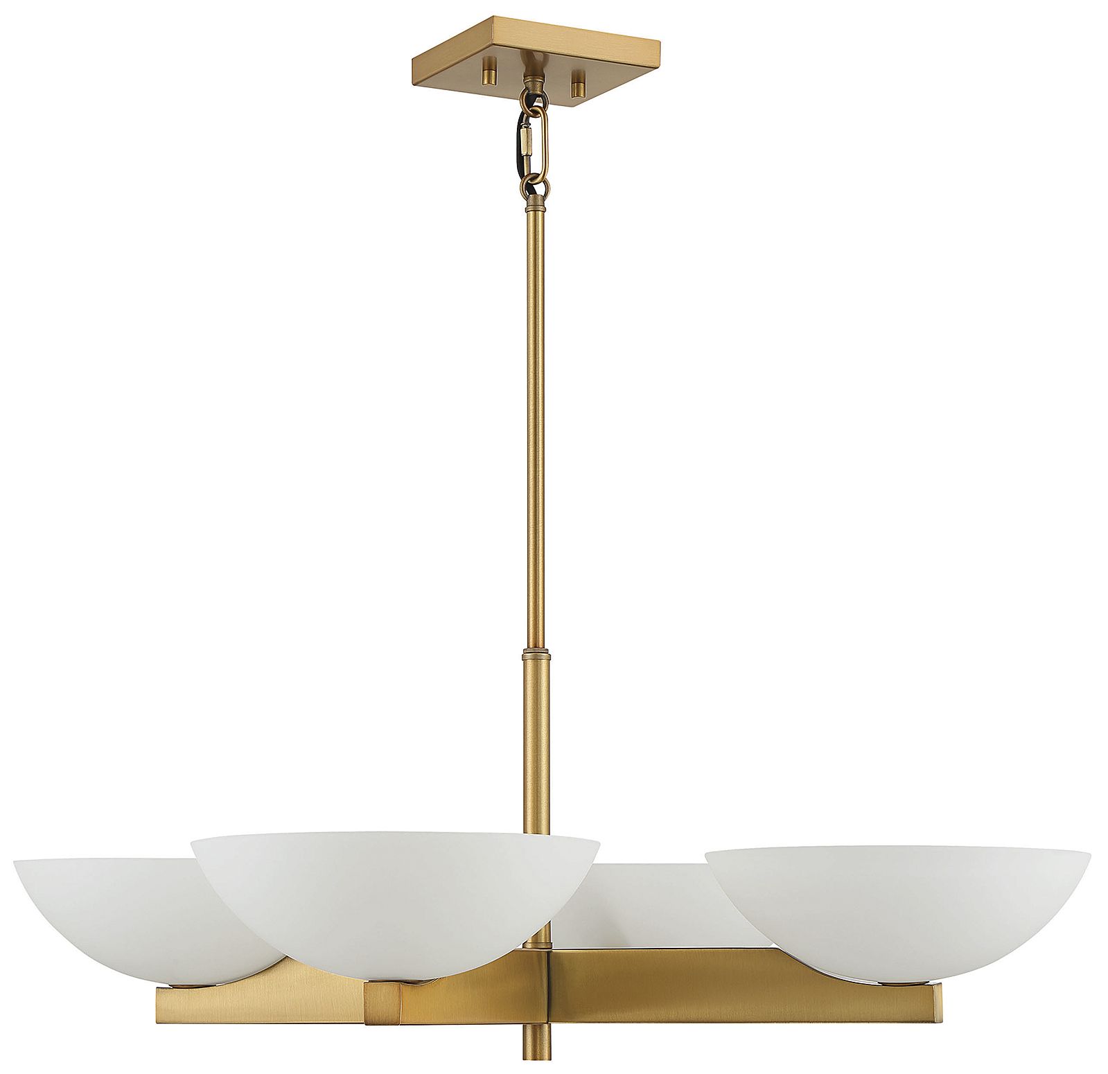 Thumbnail3 of Fallon 4-Light Chandelier in Warm Brass more views