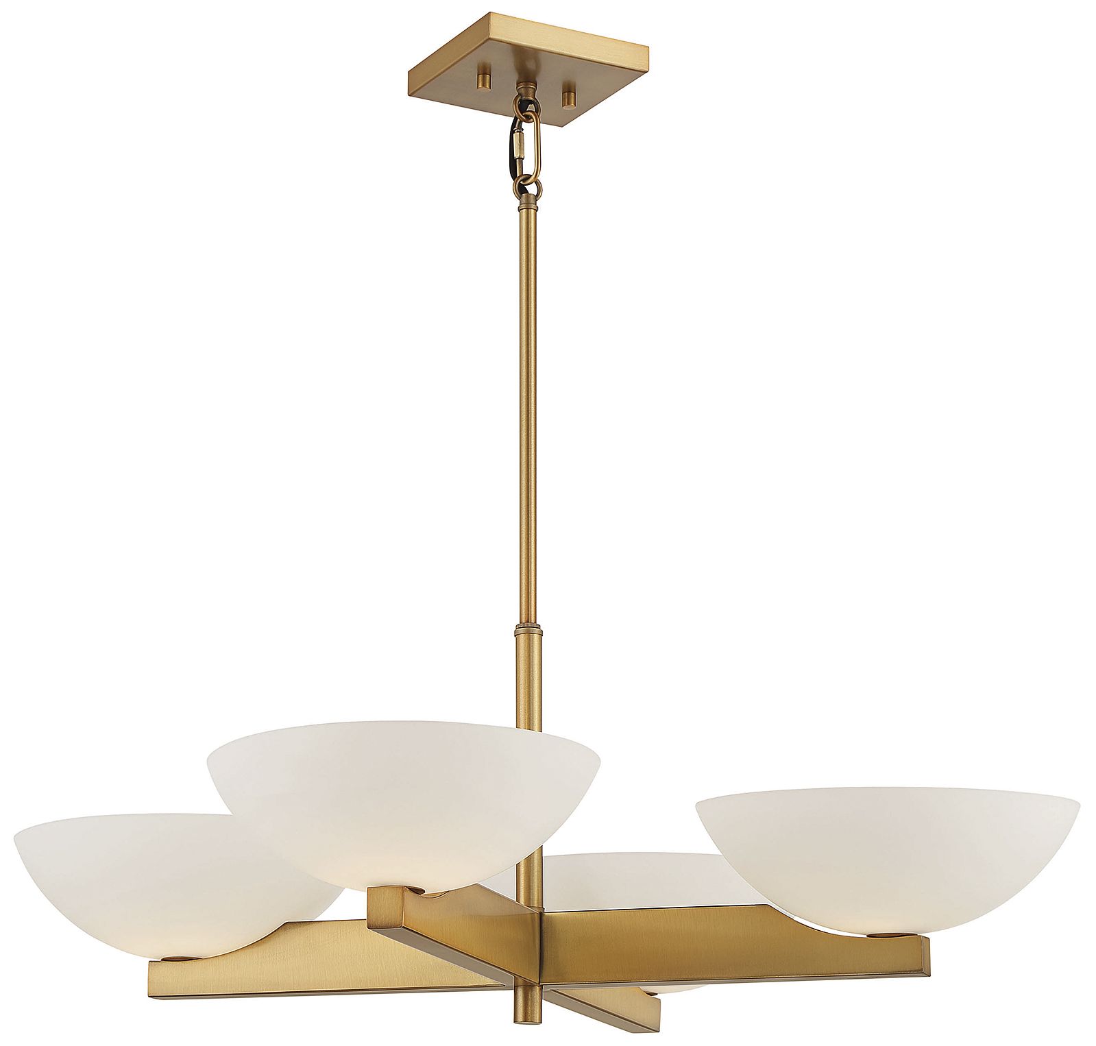 Thumbnail4 of Fallon 4-Light Chandelier in Warm Brass more views