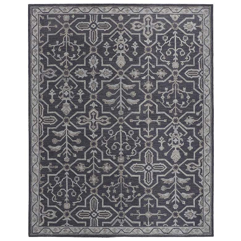 Image 1 Fallon Traditional Oriental Hand Tufted Blue Area Rug 8839F