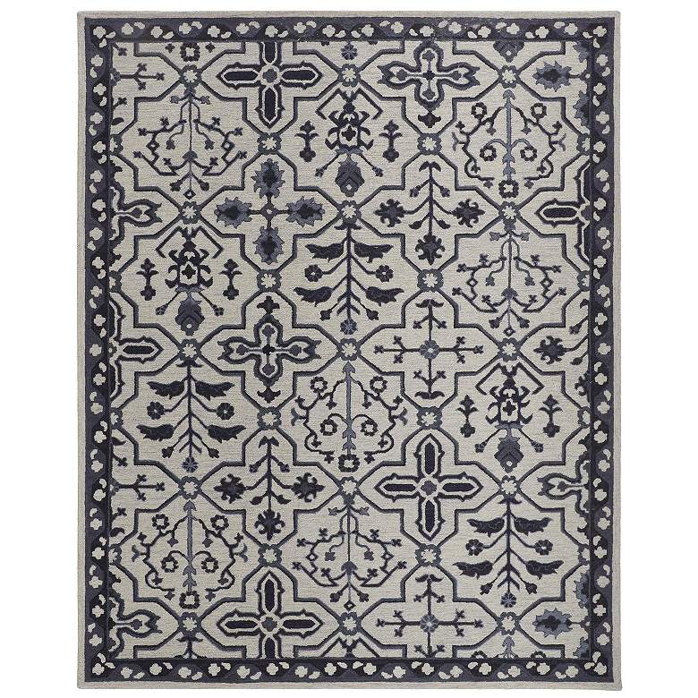 Image 1 Fallon Traditional Oriental Hand Tufted Gray Area Rug 8839F