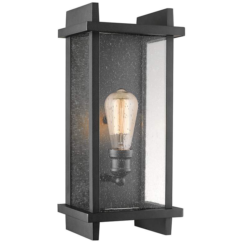 Image 1 Fallow 17 1/2 inch High Black Outdoor Wall Light