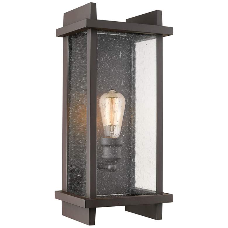 Image 1 Fallow 17 1/2" High Deep Bronze Outdoor Wall Light