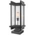 Fallow 25 1/2" High Black Metal Outdoor Pier Mount Light