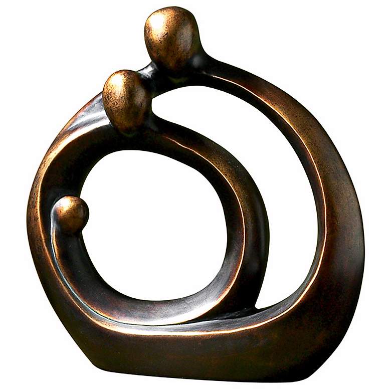 Family Circles 14&quot; High Decorative Modern Sculpture