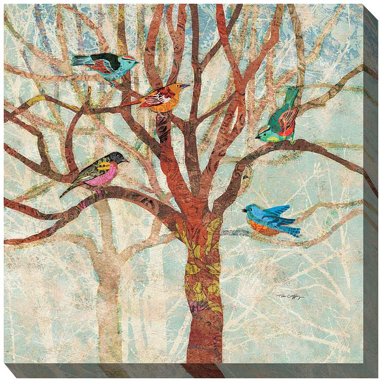 Image 1 Family Tree 24" Square All-Weather Outdoor Canvas Wall Art