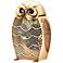 Fan Snow Owl Figurine Decorative Desk Fan