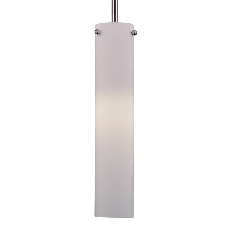 Image 2 Fana 2 3/4"W Brushed Nickel Mini Pendant w/ Opal Glass Shade more views
