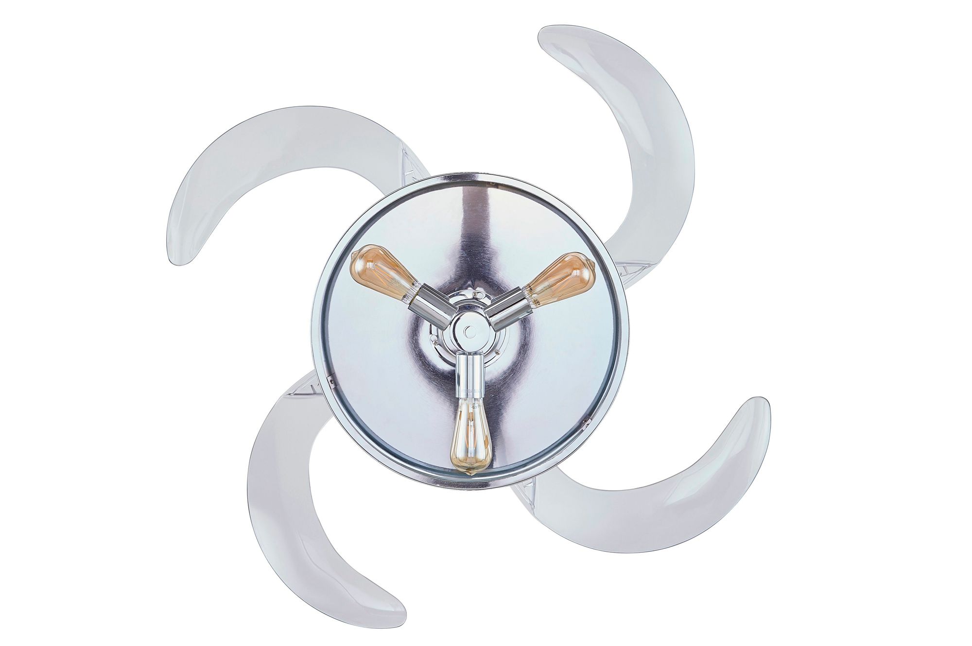 Fanaway Classic 48" Chrome Retractable Blade Fan & Light