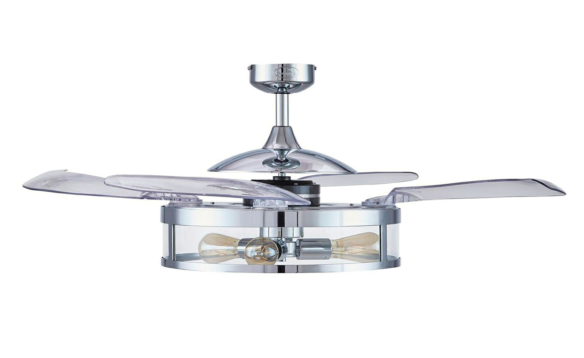 Image 3 Fanaway Classic 48" Chrome Retractable Blade Fan & Light more views