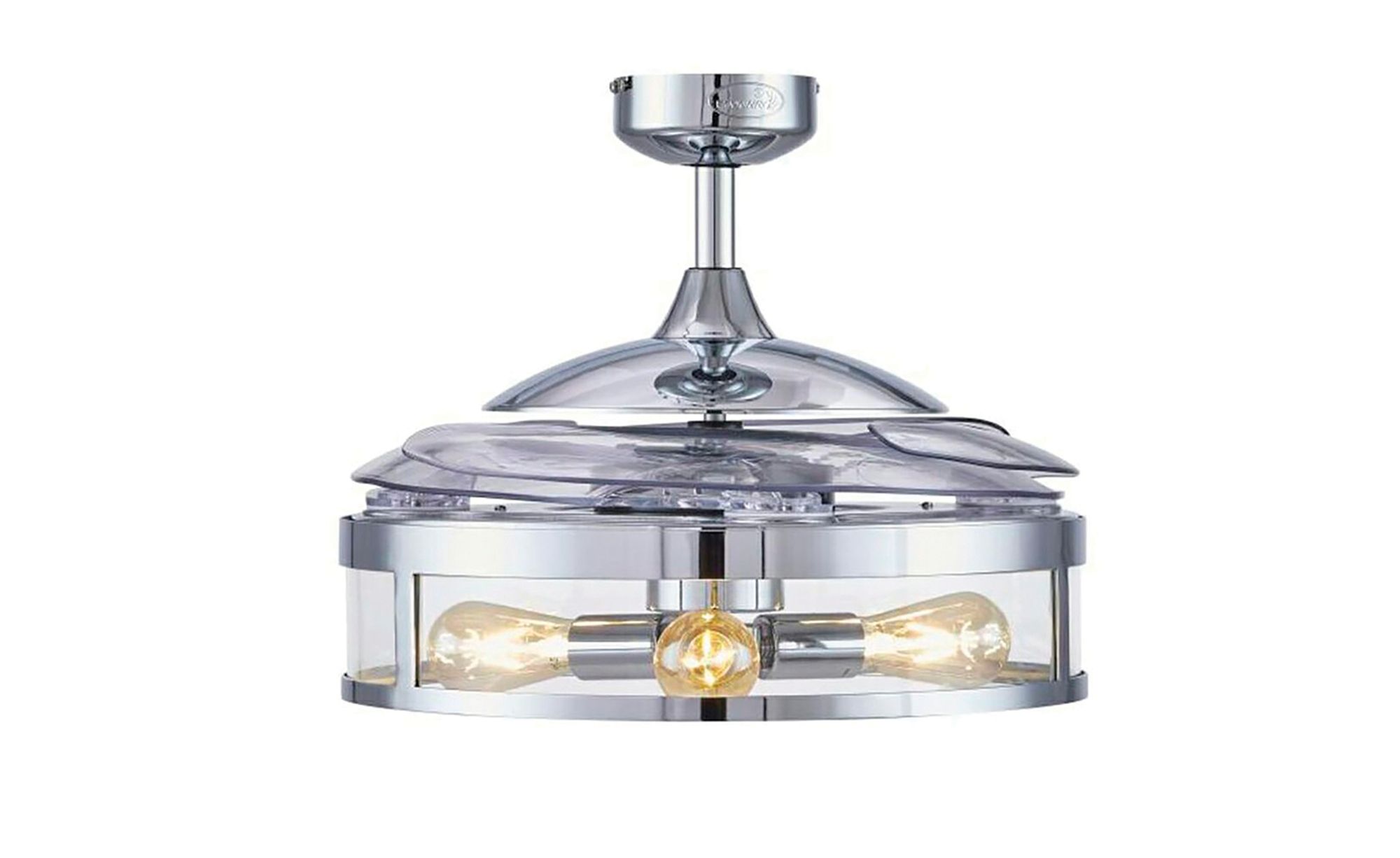 Image 5 Fanaway Classic 48" Chrome Retractable Blade Fan & Light more views