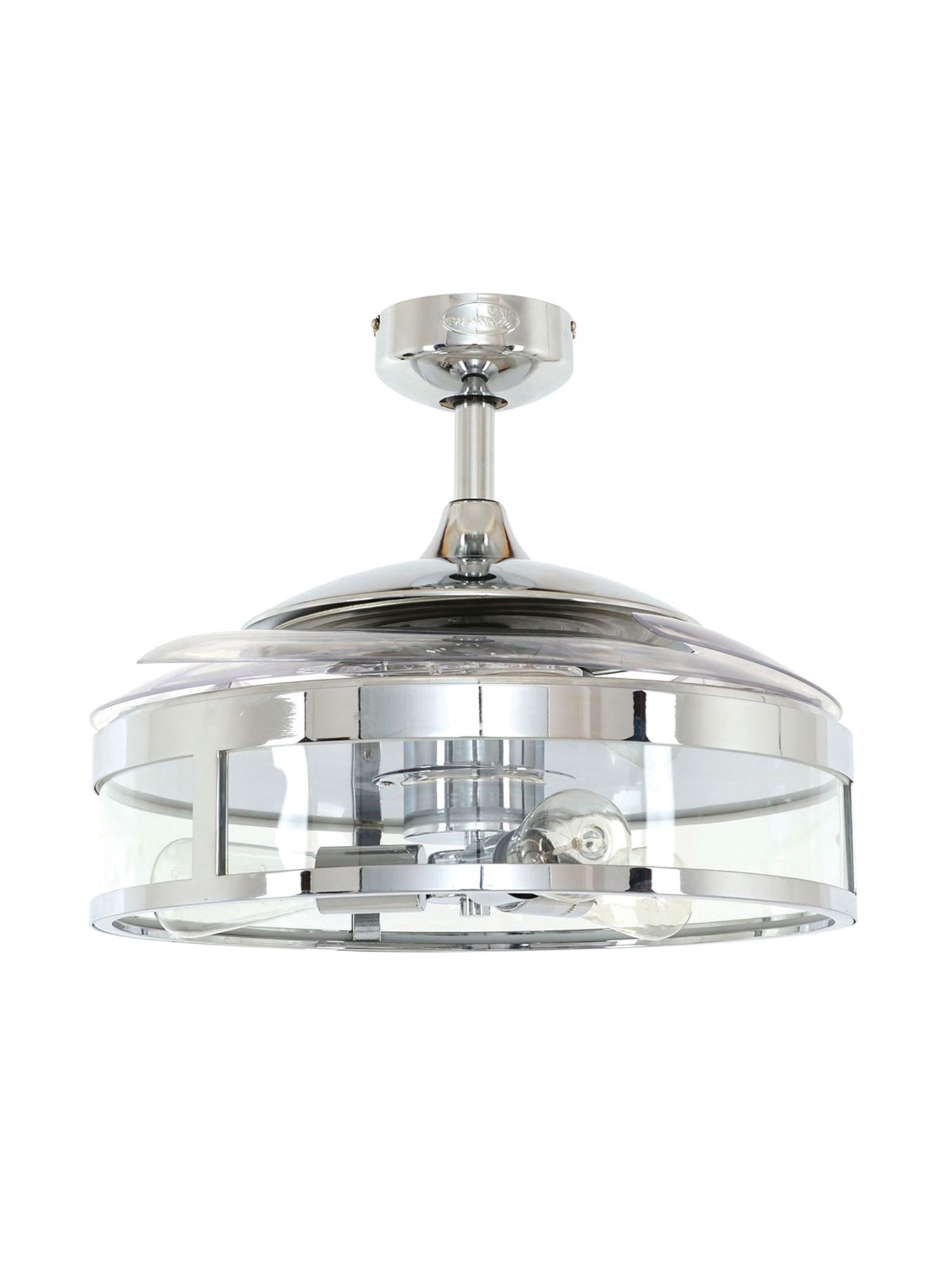 Image 6 Fanaway Classic 48" Chrome Retractable Blade Fan & Light more views