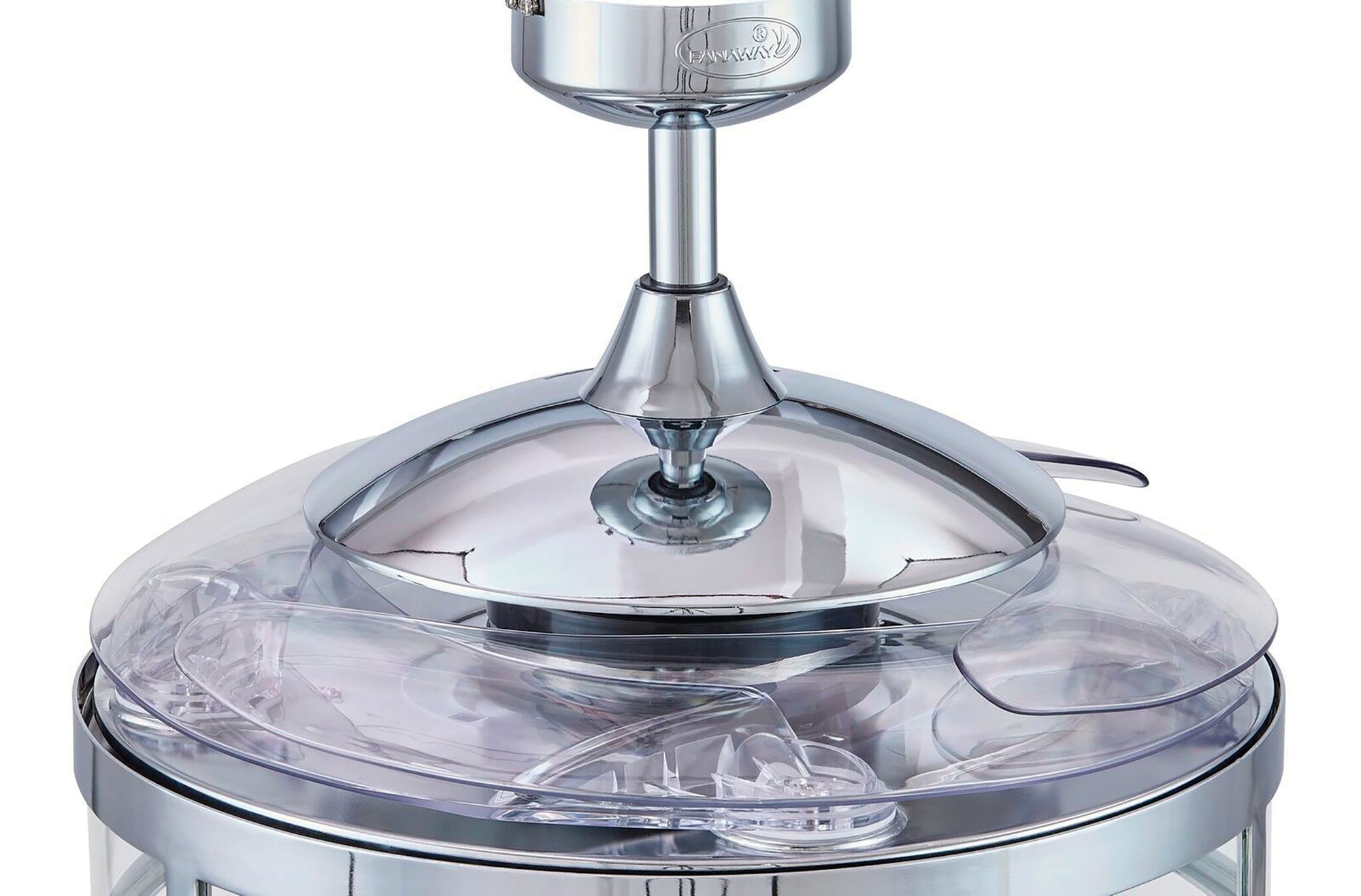 Fanaway Classic 48" Chrome Retractable Blade Fan & Light
