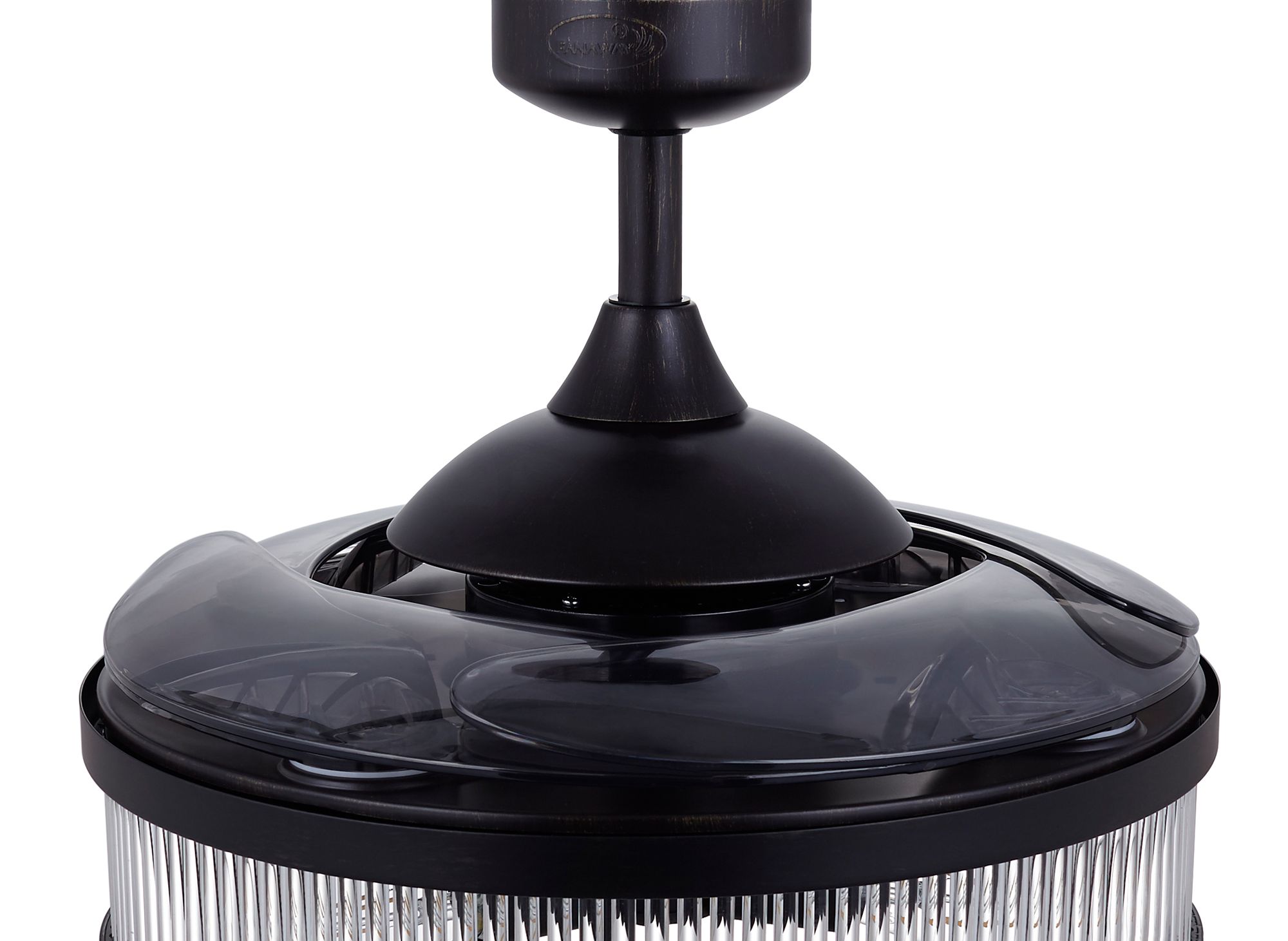 Image 7 Fanaway Corbelle 48" Antique Black Retractable Blade Fan & Light more views