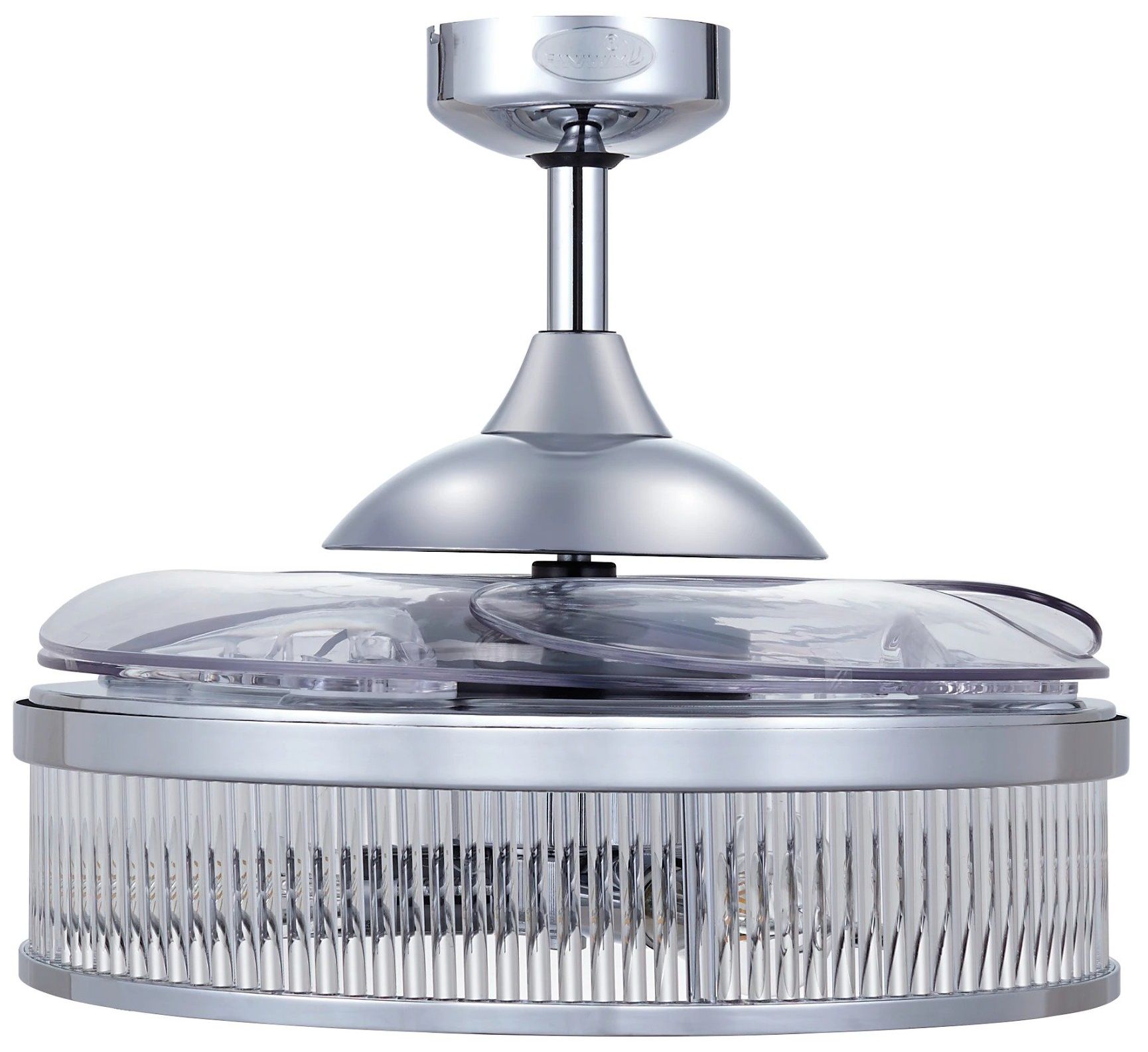 Fanaway Corbelle 48" Chrome Retractable Blade Fan & Light