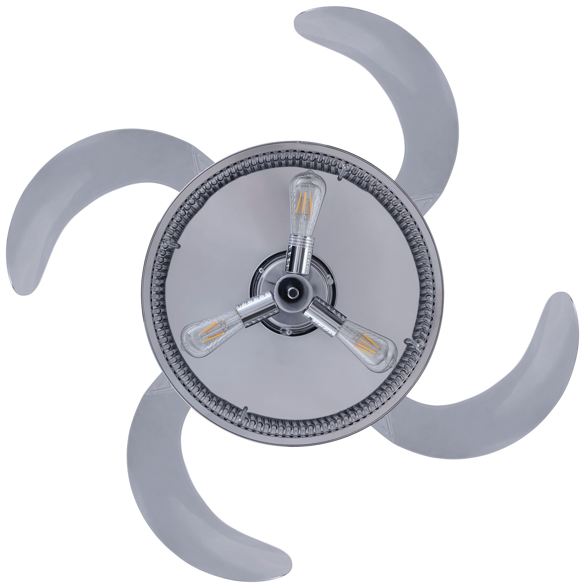 Fanaway Corbelle 48" Chrome Retractable Blade Fan & Light