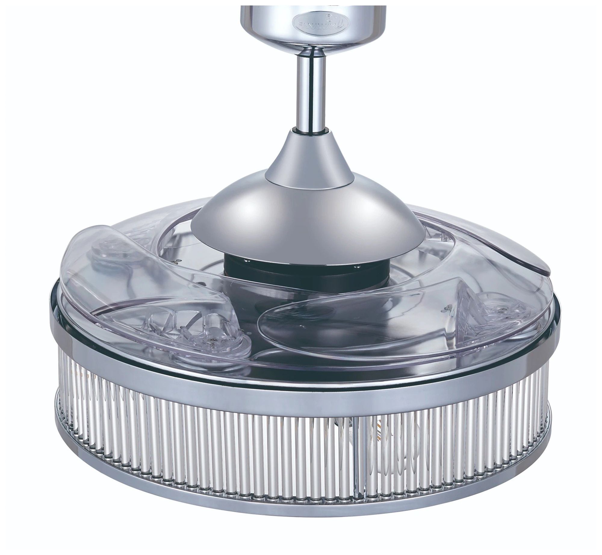 Fanaway Corbelle 48" Chrome Retractable Blade Fan & Light