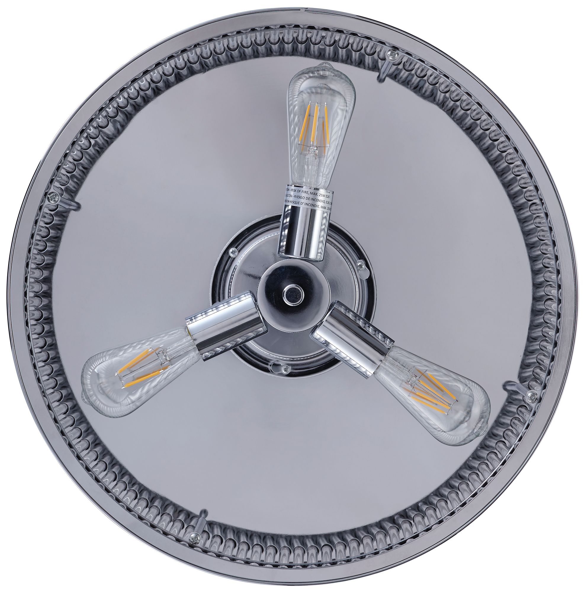 Fanaway Corbelle 48" Chrome Retractable Blade Fan & Light