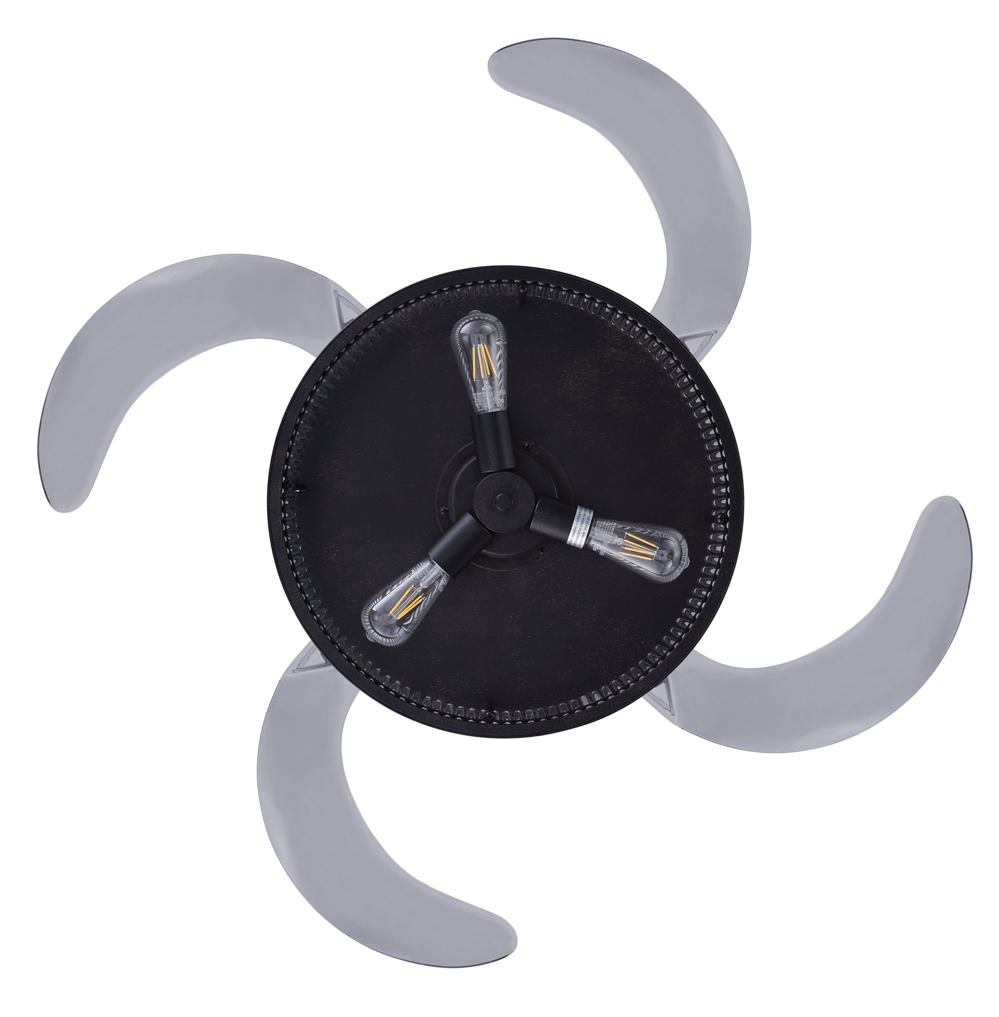 Image 5 Fanaway Corbelle 48" Antique Black Retractable Blade Fan & Light more views