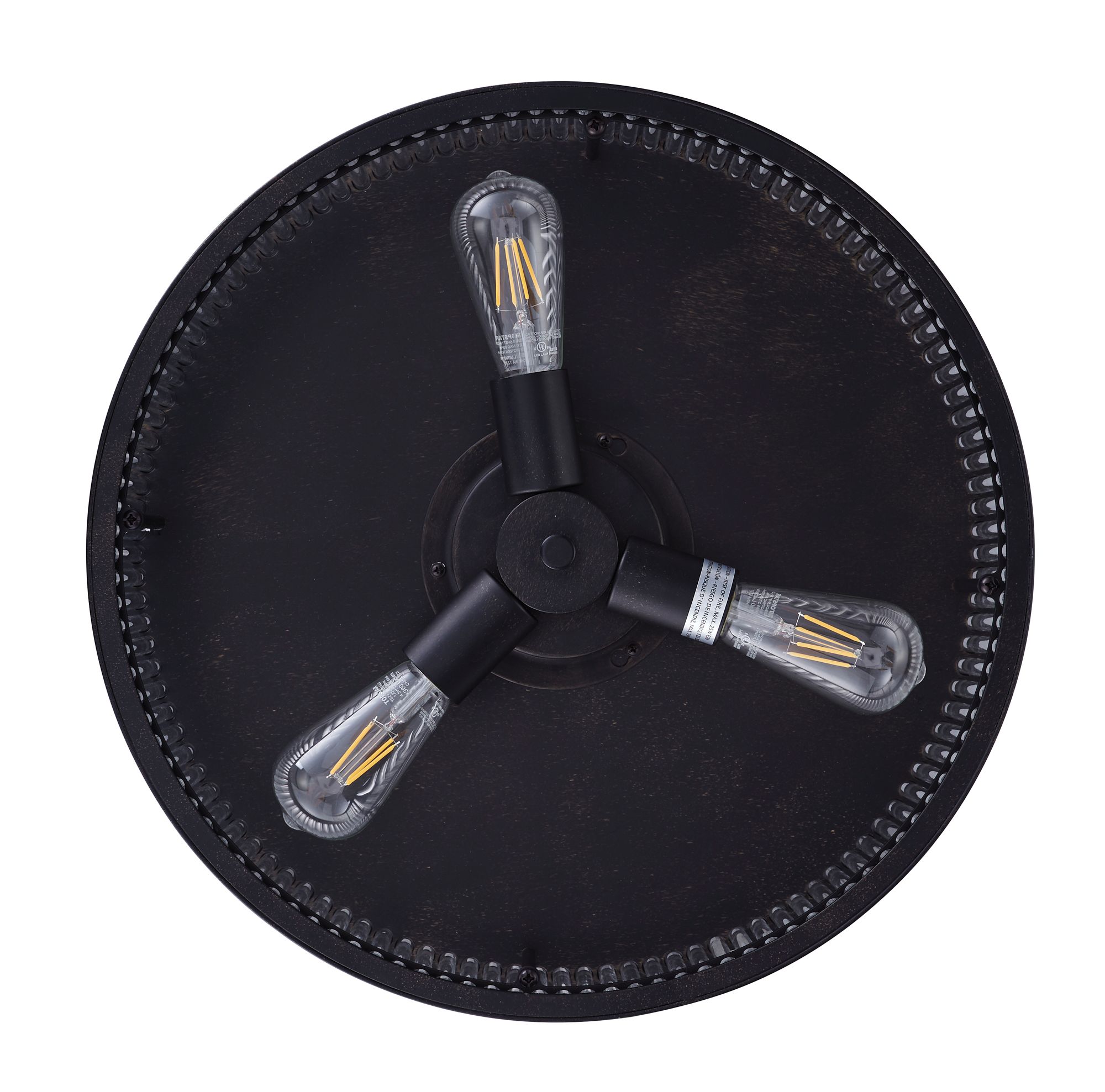Fanaway Corbelle 48" Antique Black Retractable Blade Fan &amp; Light