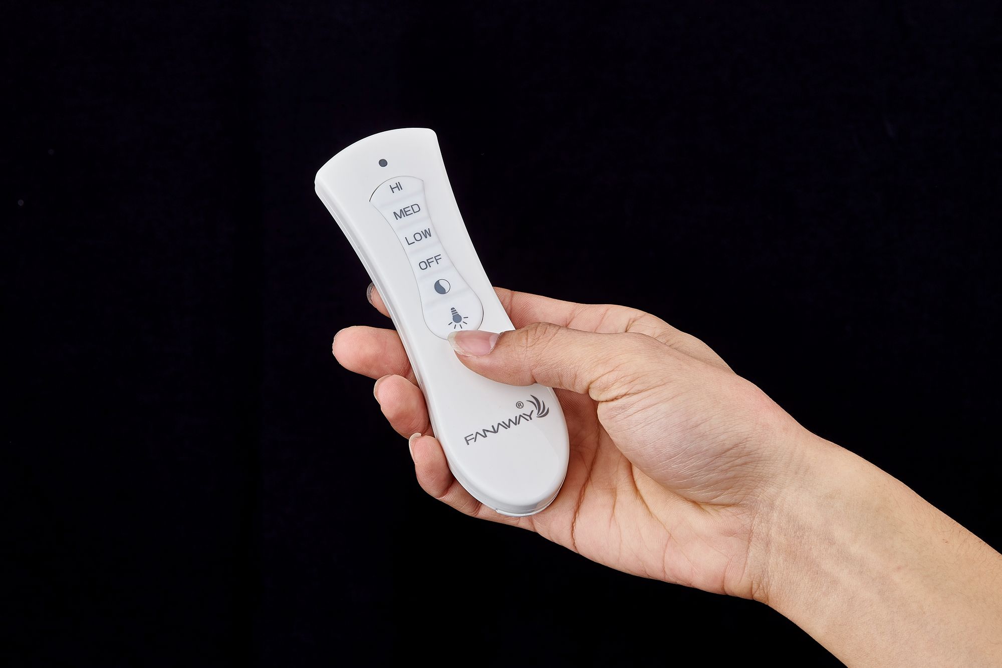 Fanaway Evo1 48" White Retractable Blade Fan & Light