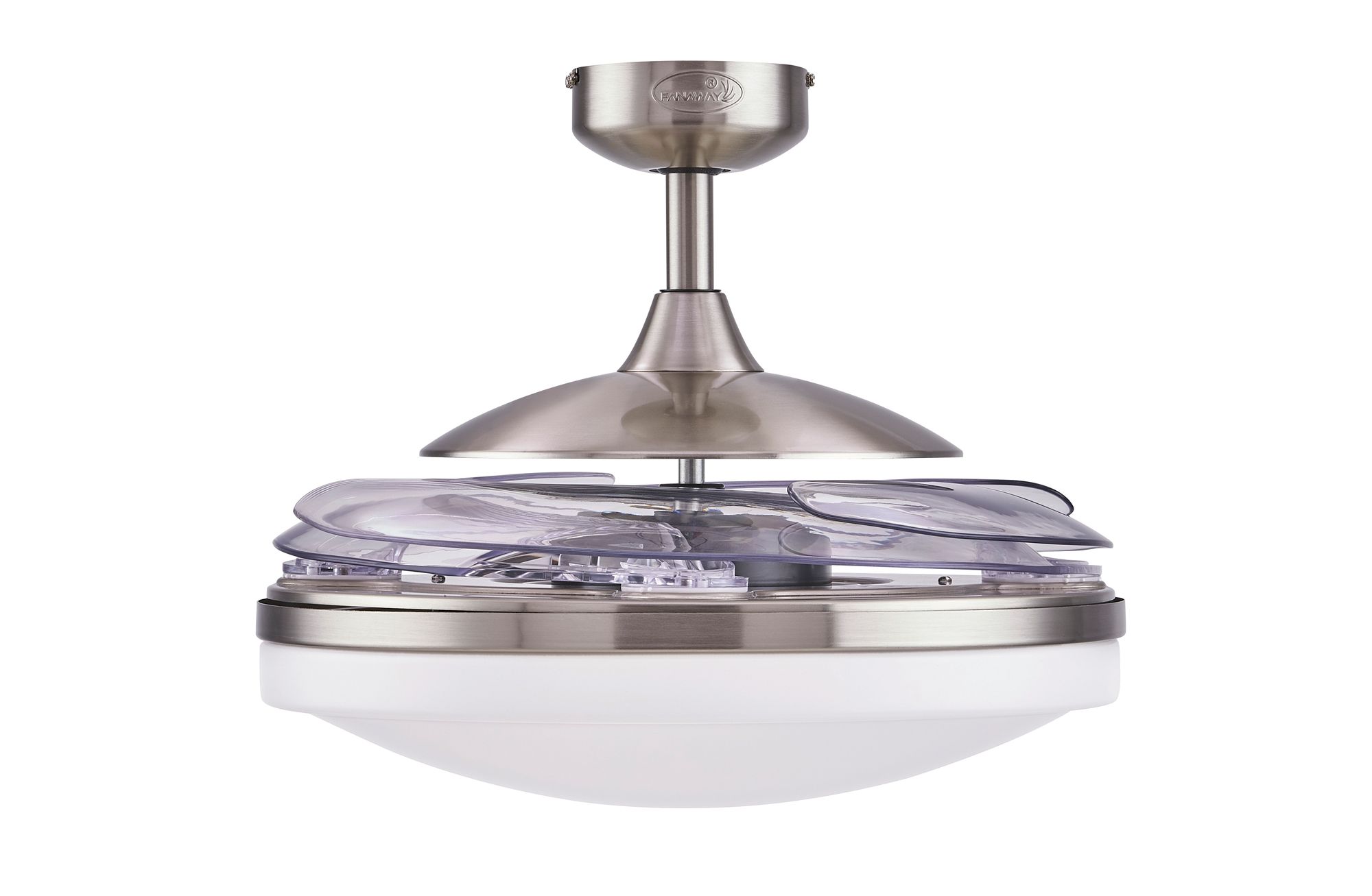 Image 5 Fanaway Evo2 48" Brushed Chrome Retractable Blade Fan & Light more views