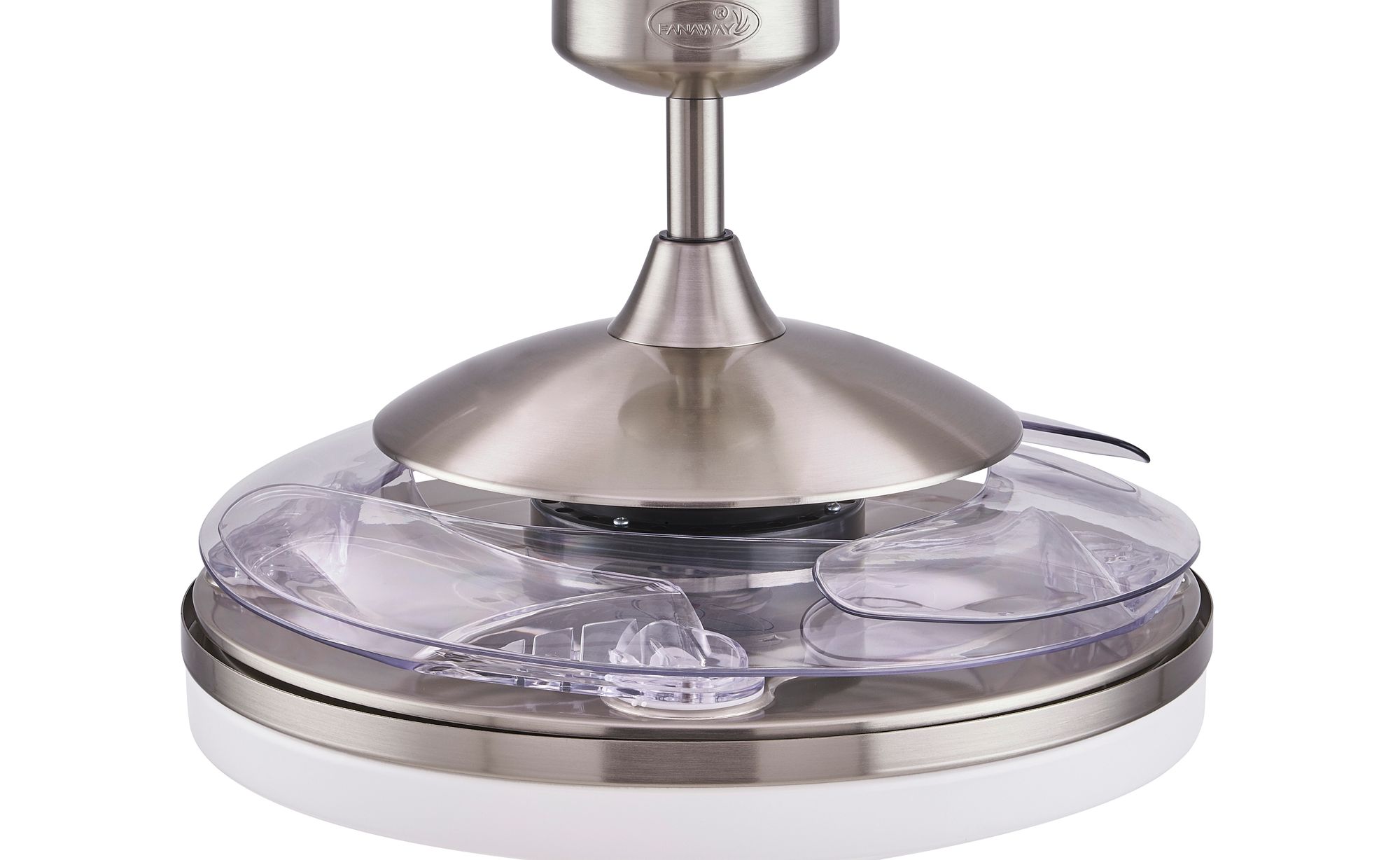 Image 6 Fanaway Evo2 48" Brushed Chrome Retractable Blade Fan & Light more views