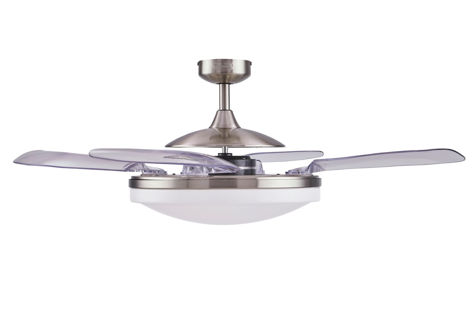 Image 3 Fanaway Evo2 48" Brushed Chrome Retractable Blade Fan & Light more views