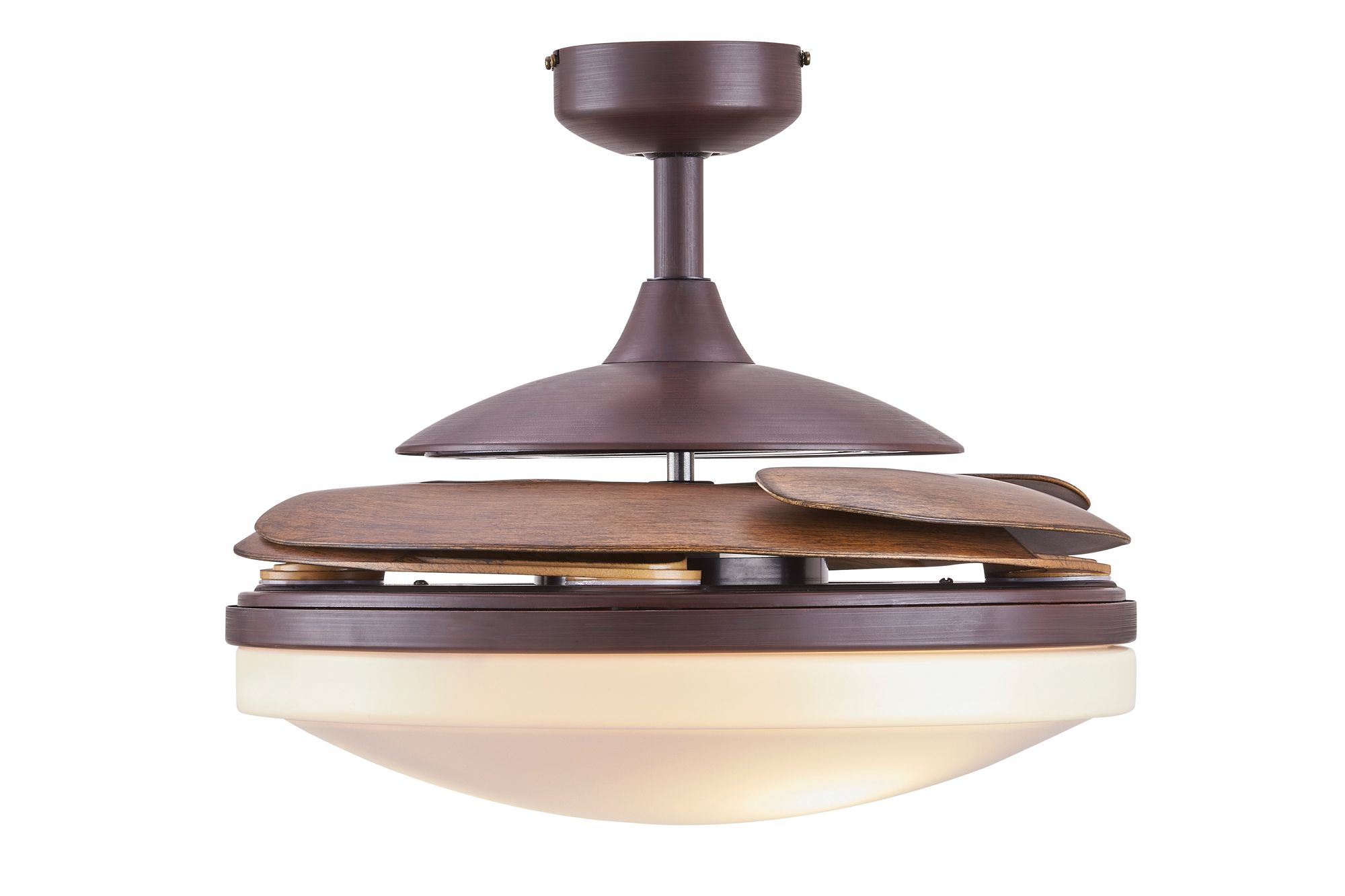 Fanaway Evo2 48" Oil Rubbed Bronze Retractable Blade Fan & Light