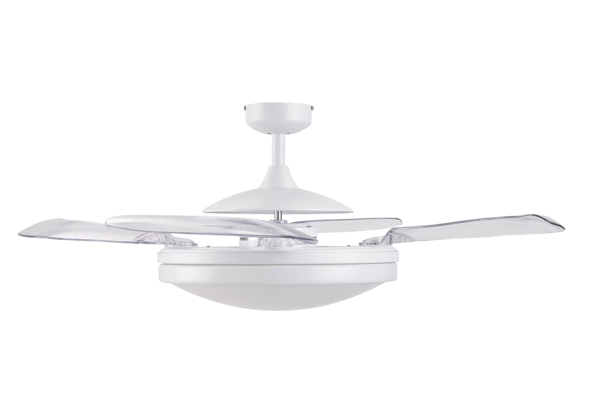 Image 6 Fanaway Evo2 48" White Retractable Blade Fan & Light more views