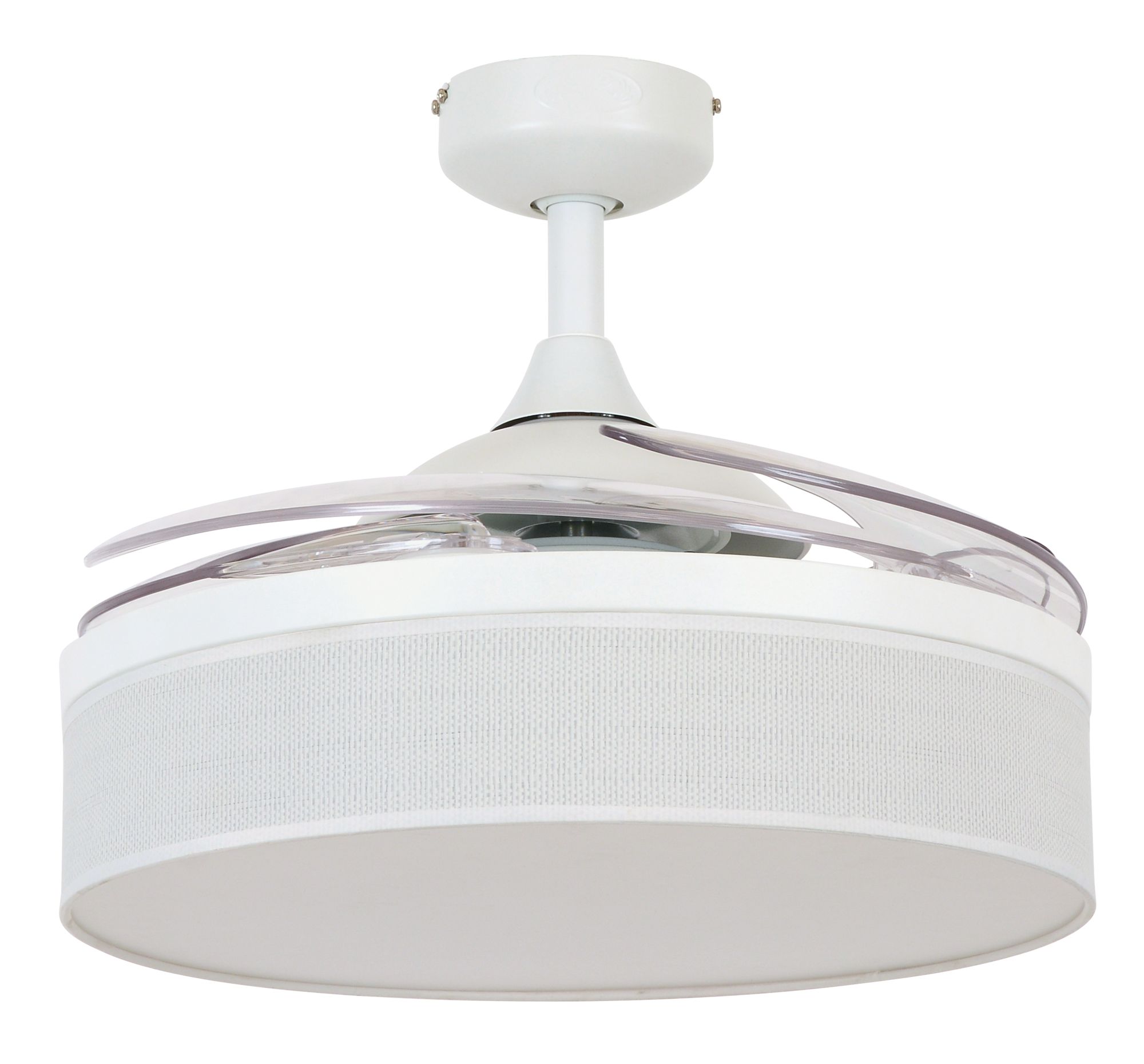 Thumbnail4 of Fanaway Fraser 48" White Retractable Blade Fan & Light more views
