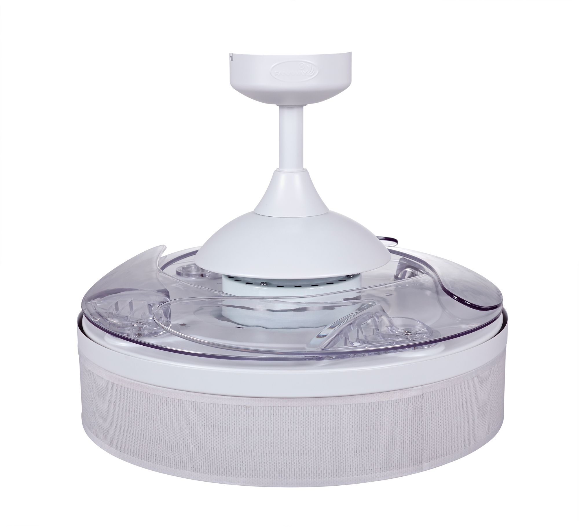 Fanaway Fraser 48" White Retractable Blade Fan &amp; Light