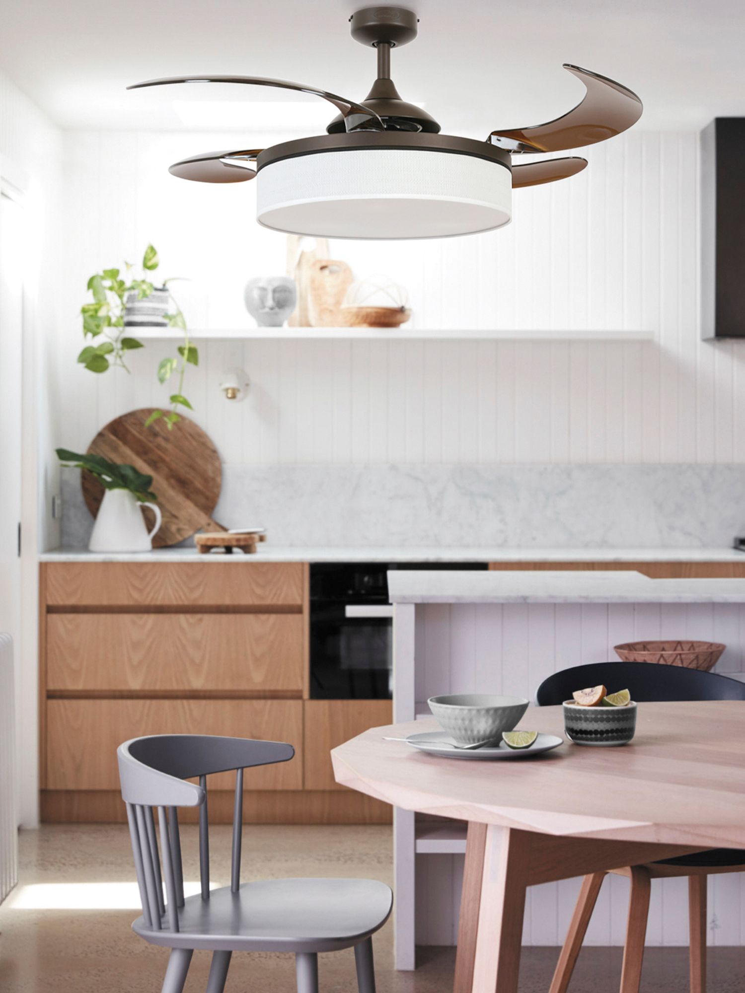 Thumbnail2 of Fanaway Fraser 48" Oil Rubbed Bronze Retractable Blade Fan & Light more views