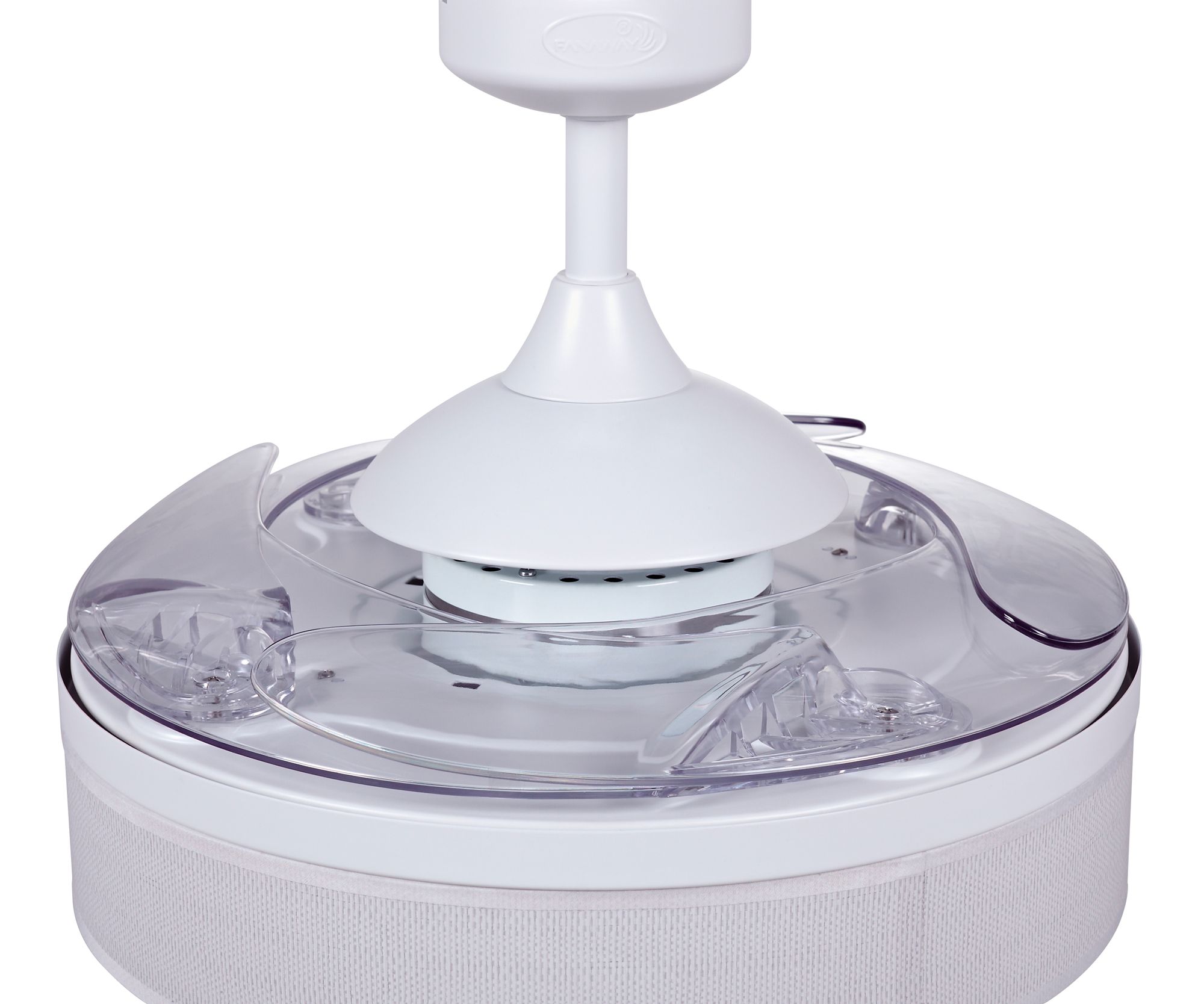 Image 7 Fanaway Fraser 48" White Retractable Blade Fan & Light more views