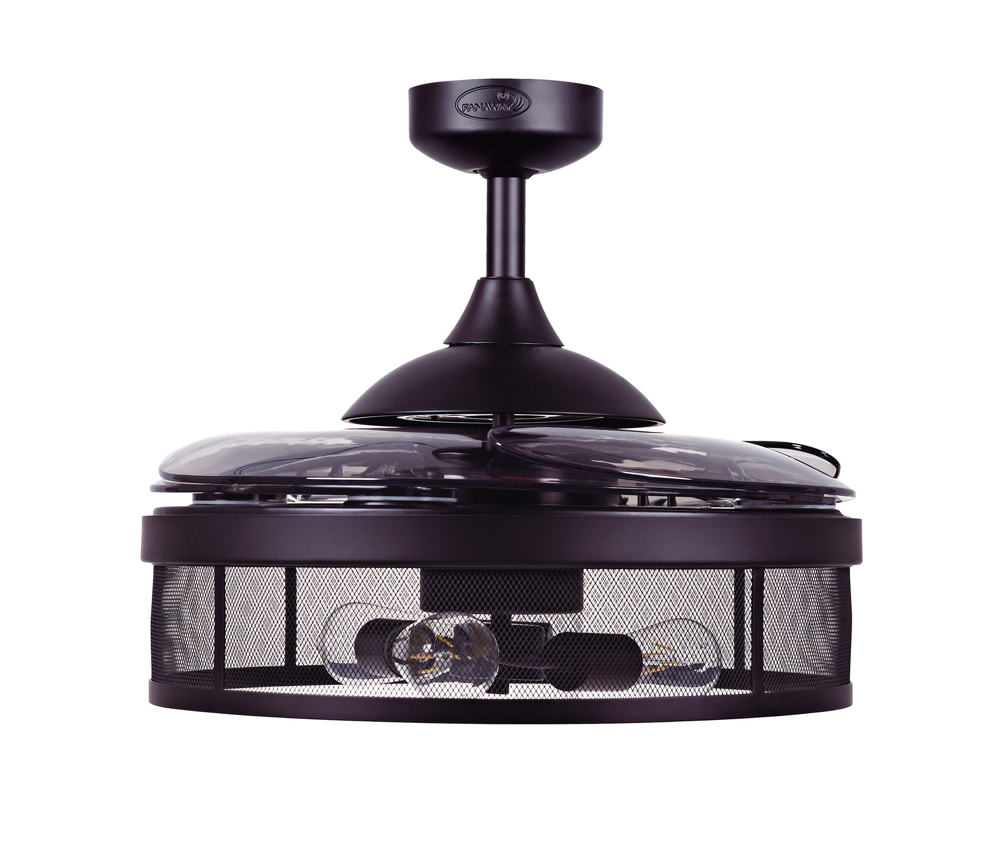 Fanaway Meridian 48" Black Retractable Blade Fan &amp; Light