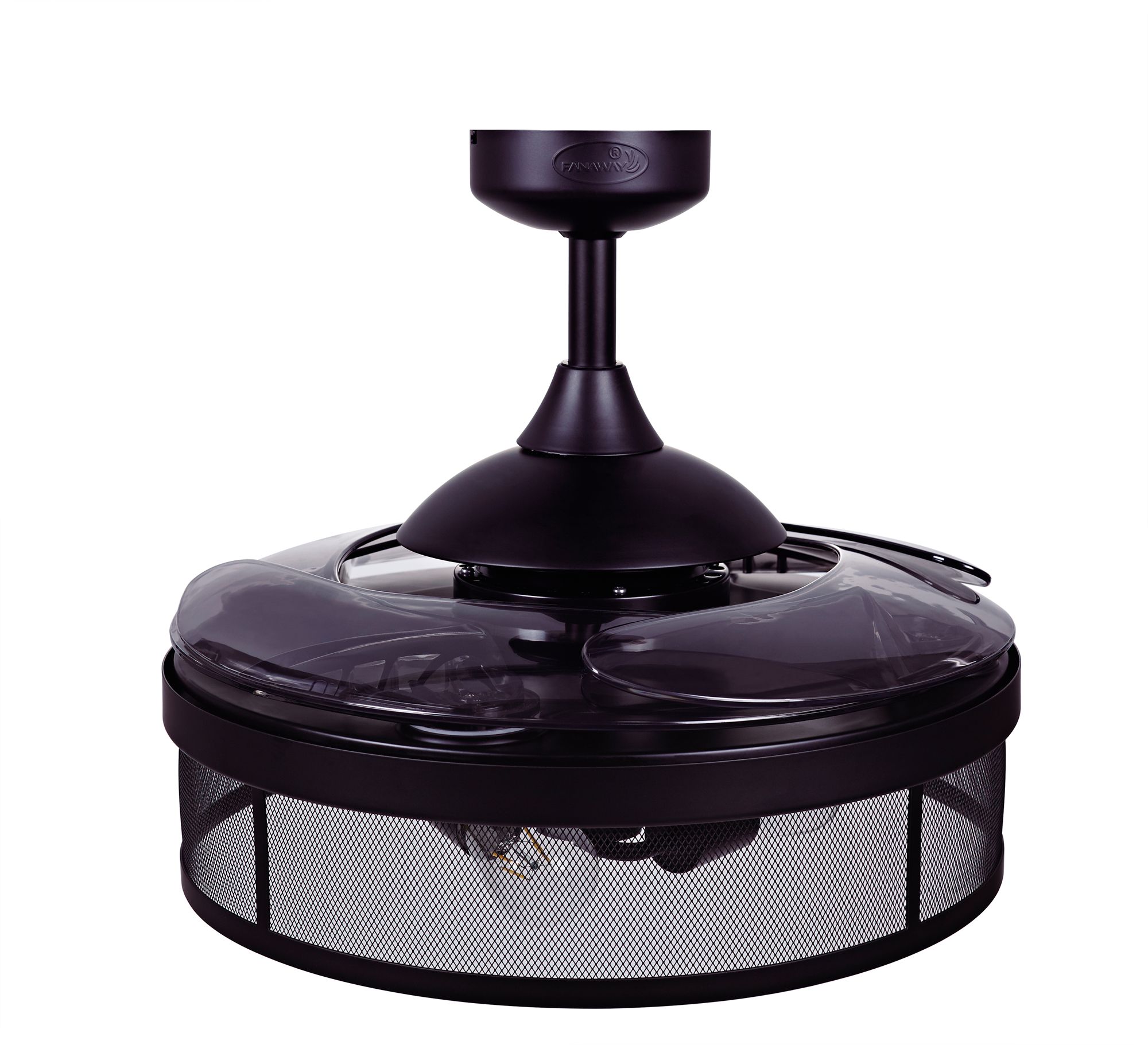 Fanaway Meridian 48" Black Retractable Blade Fan &amp; Light