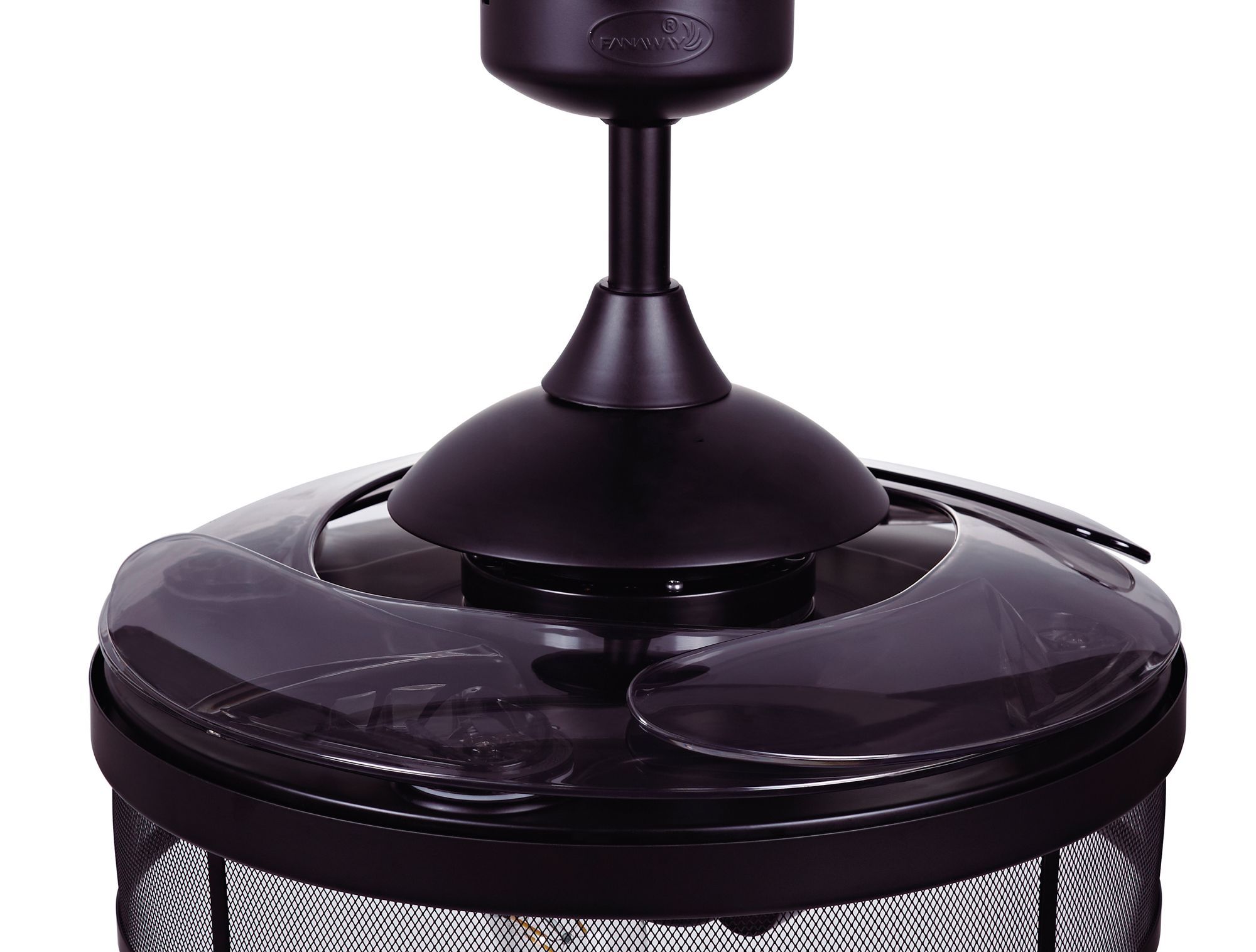 Fanaway Meridian 48" Black Retractable Blade Fan &amp; Light