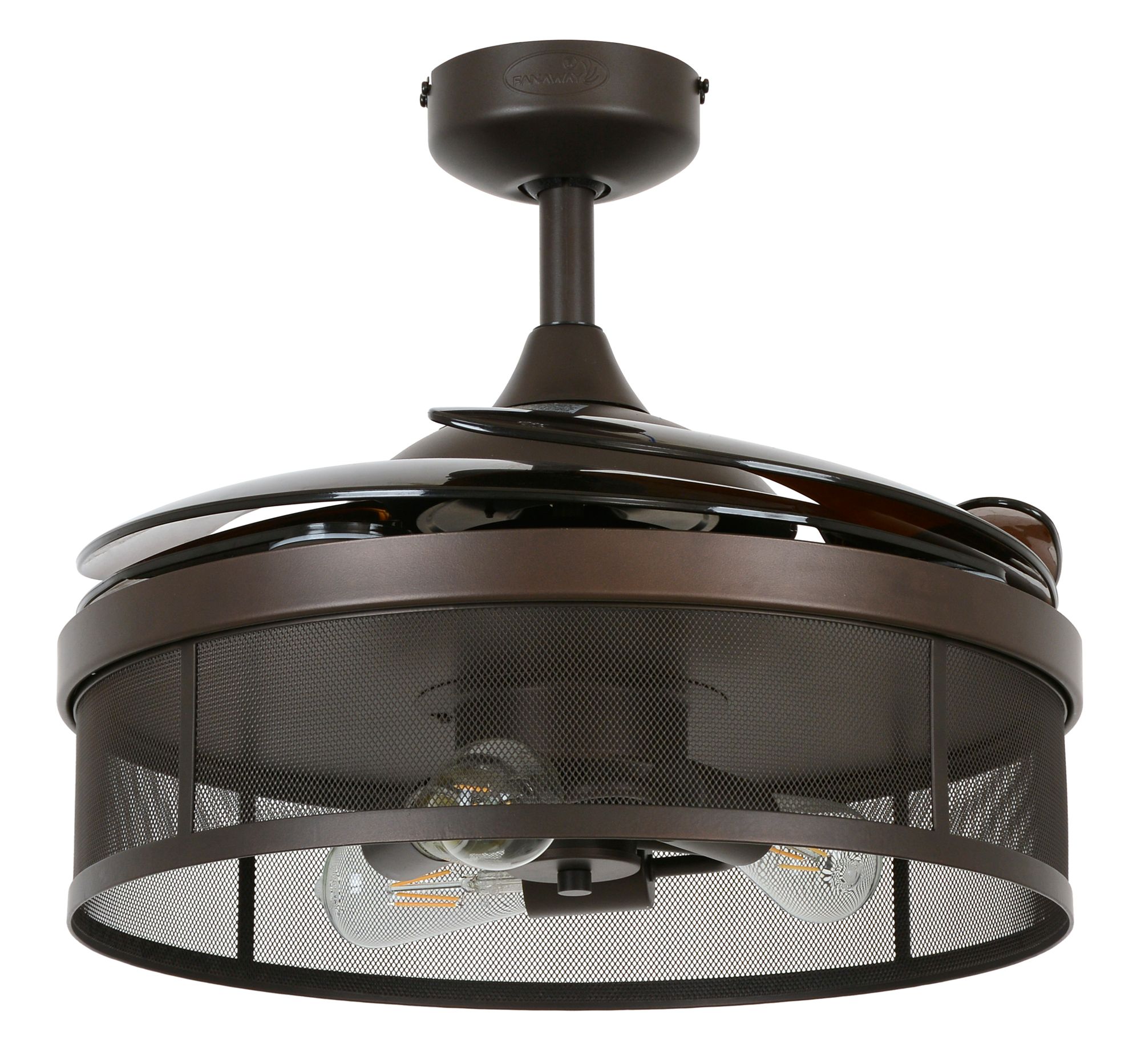 Thumbnail4 of Fanaway Meridian 48" Oil Rubbed Bronze Retractable Blade Fan & Light more views