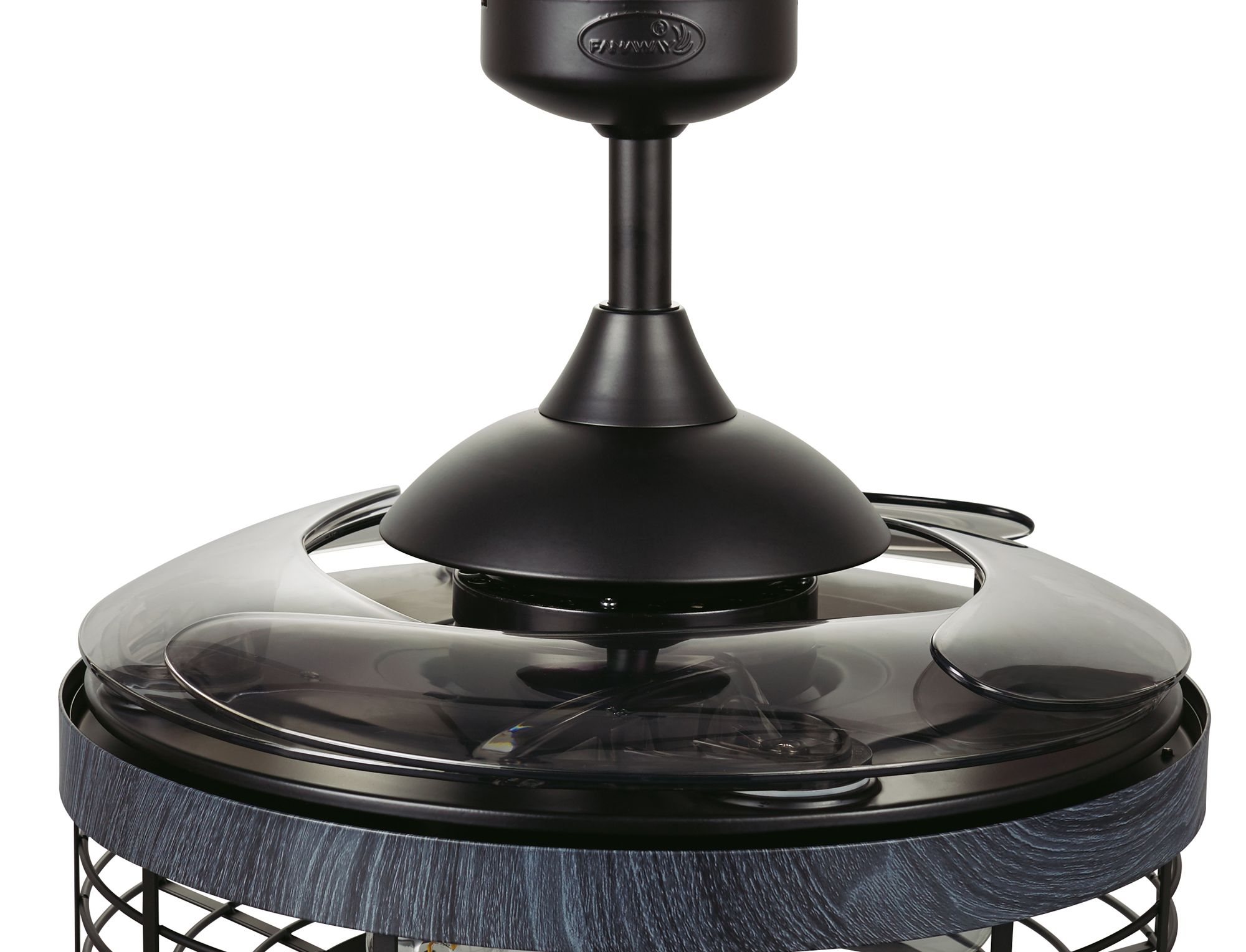 Image 6 Fanaway Montclair 48" Black Retractable Blade Fan & Light more views