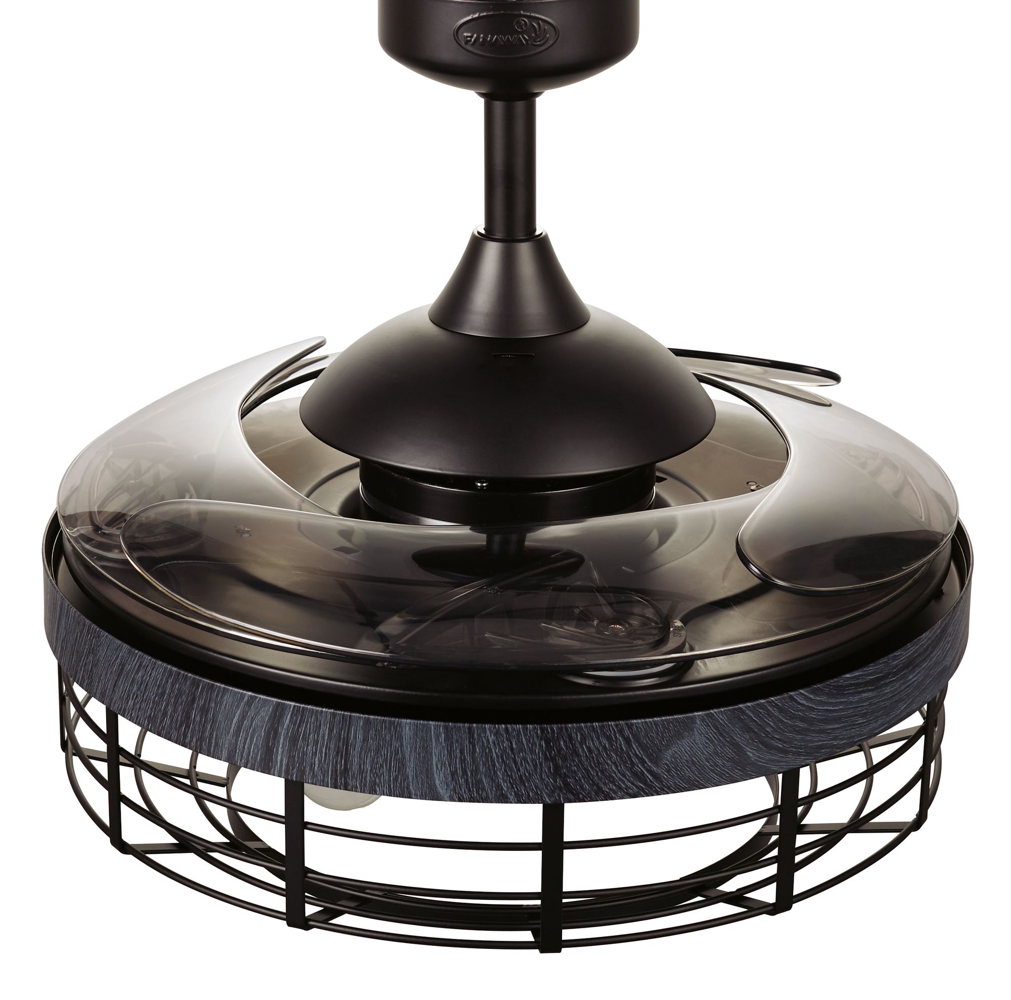 Image 5 Fanaway Montclair 48" Black Retractable Blade Fan & Light more views