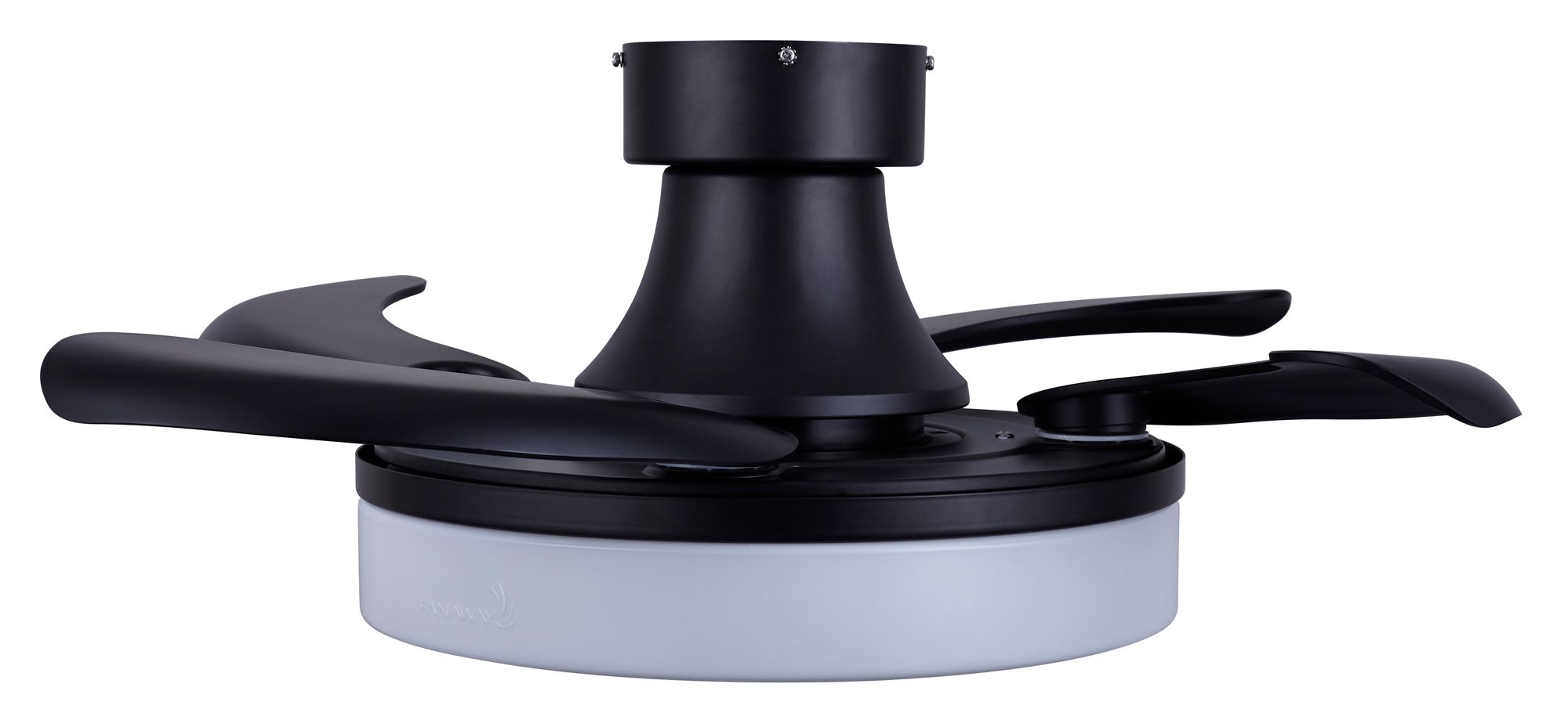 Thumbnail3 of Fanaway Orbit 36" Indoor/Outdoor Black Retractable Blade Fan & Light more views